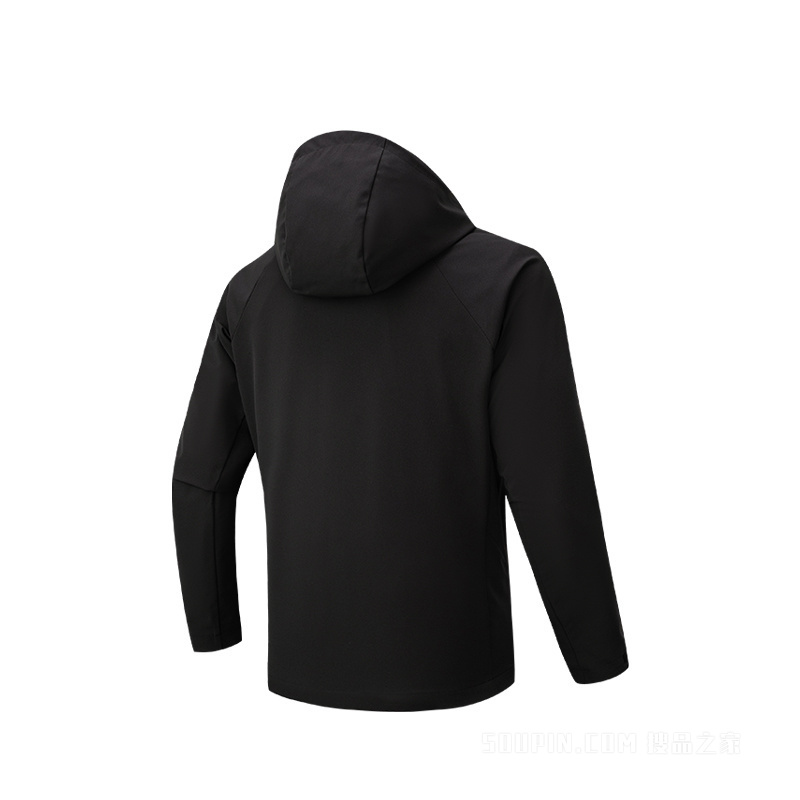 安踏训练男子无氟防泼水梭织运动外套
