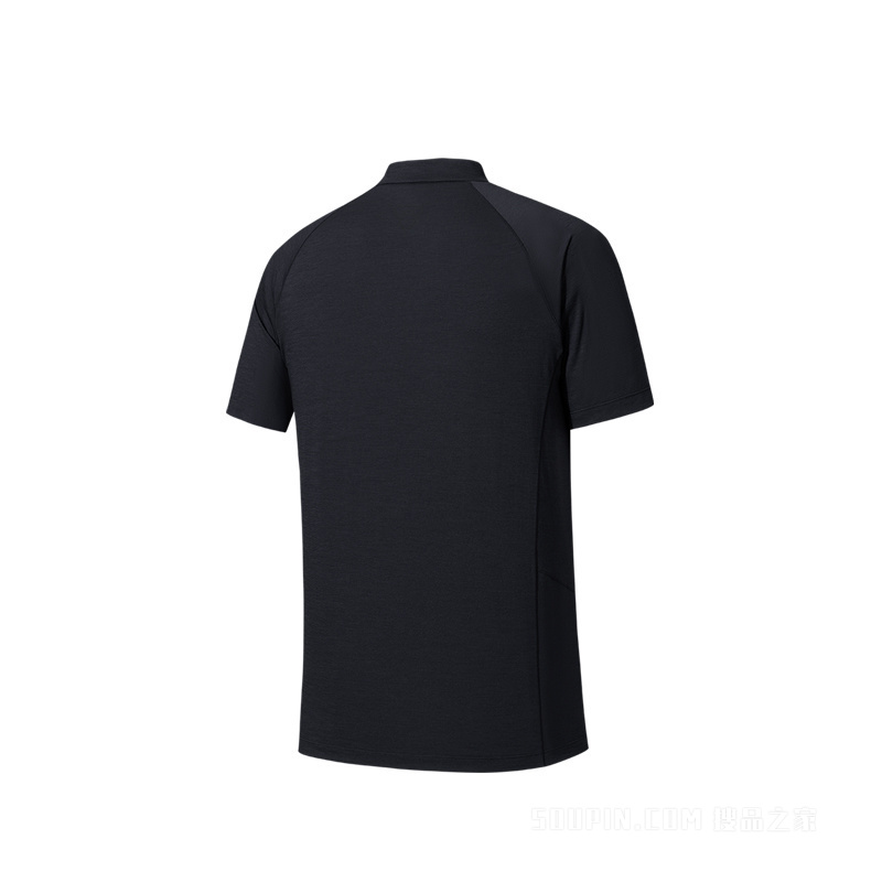 安踏冠军徒步男子短袖针织衫