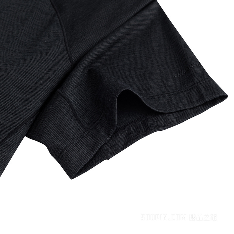 安踏冠军徒步男子短袖针织衫