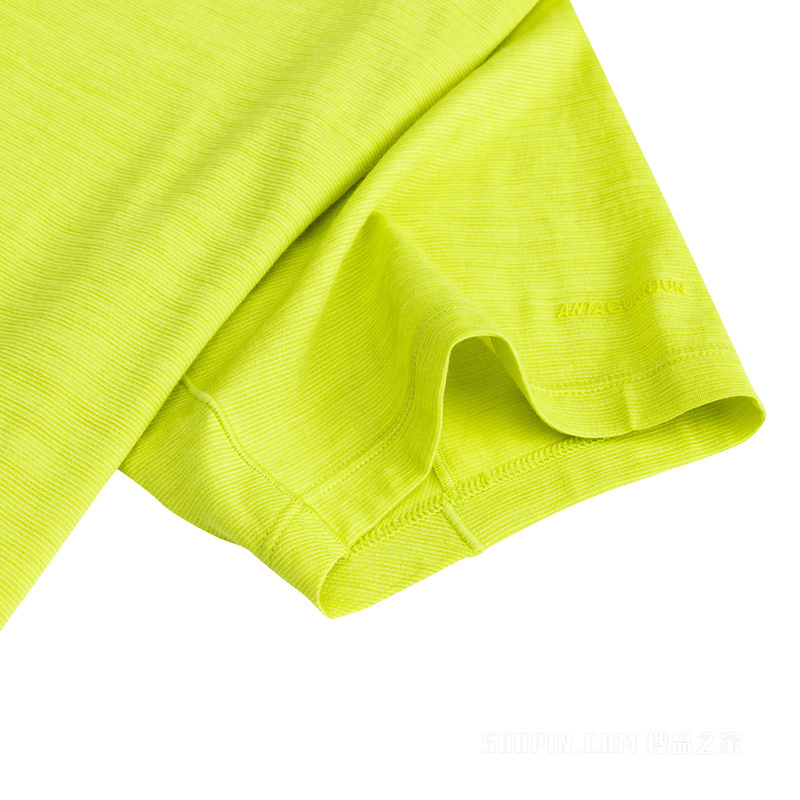 安踏冠军徒步男子吸湿速干短袖针织衫