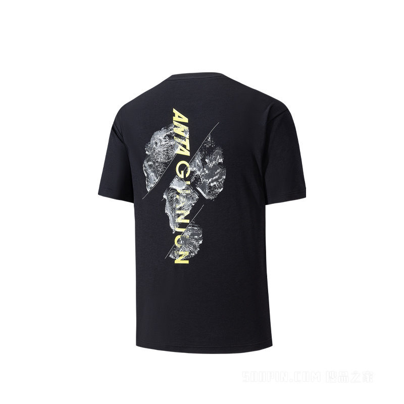 安踏冠军越野跑男子短袖针织衫