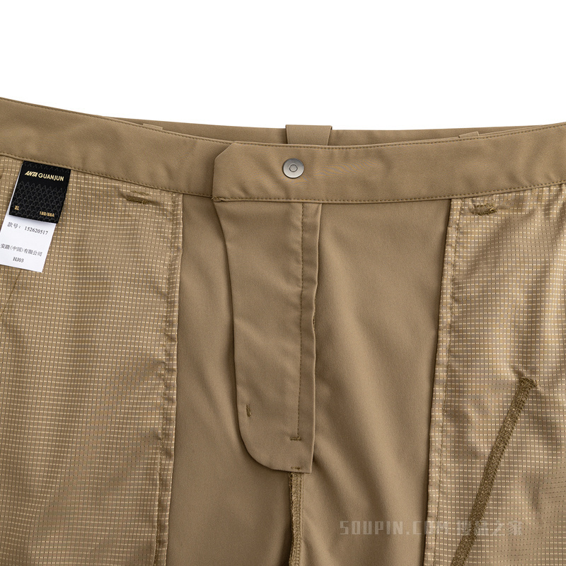 安踏冠军商务男子无氟防泼水梭织运动长裤