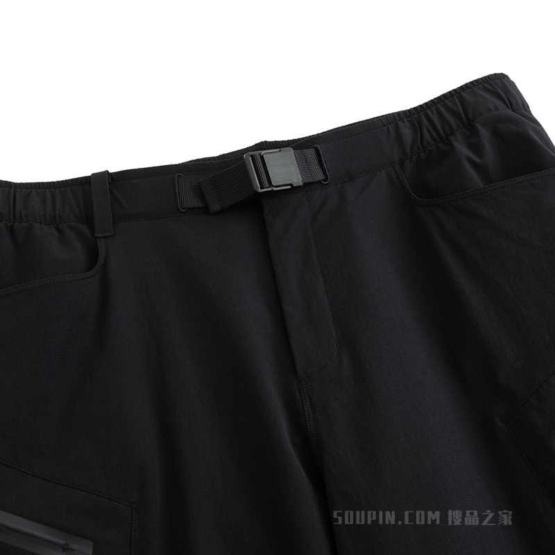 安踏冠军户外旅行男子无氟防泼水梭织运动长裤