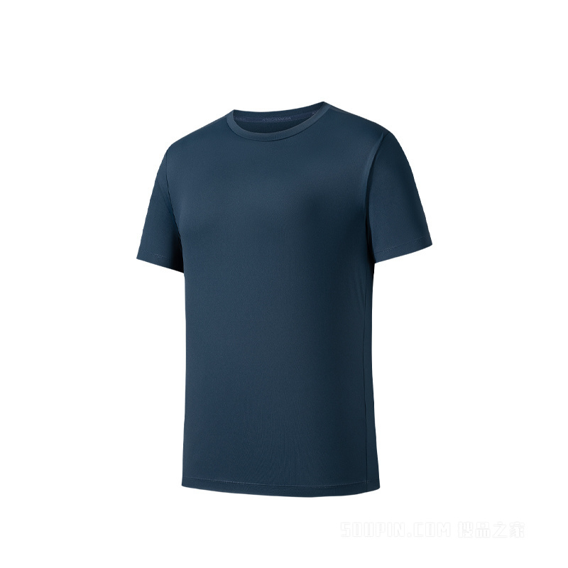 安踏冠军男子智能调温遮热抗紫外冰肤短袖针织衫