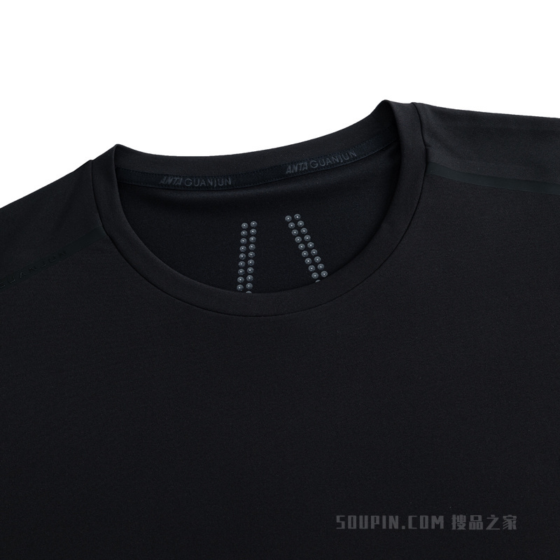 安踏冠军男子智能调温遮热抗紫外冰肤短袖针织衫