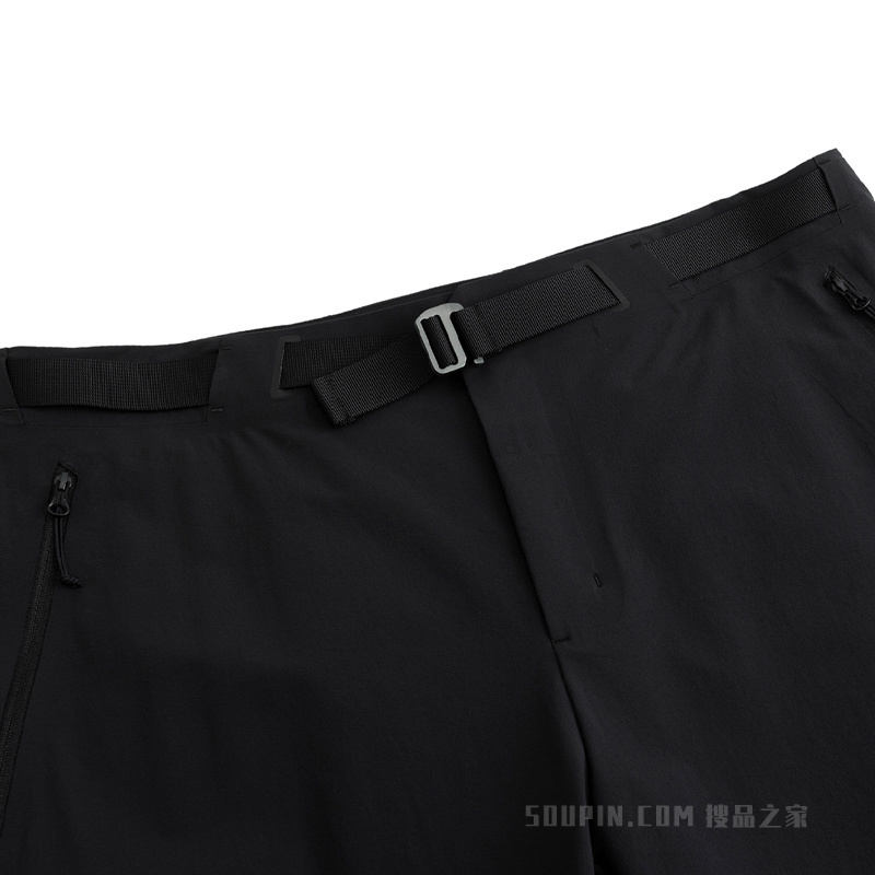 安踏冠军徒步男子无氟防泼水梭织运动长裤（含腰带）