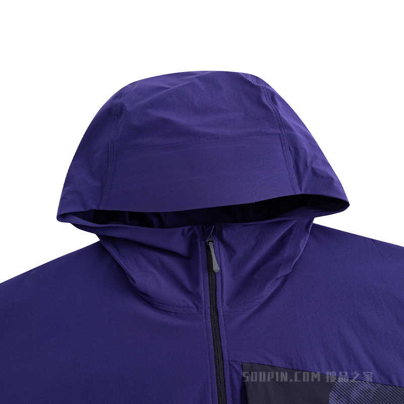 安踏冠军徒步男子无氟防泼水梭织外套