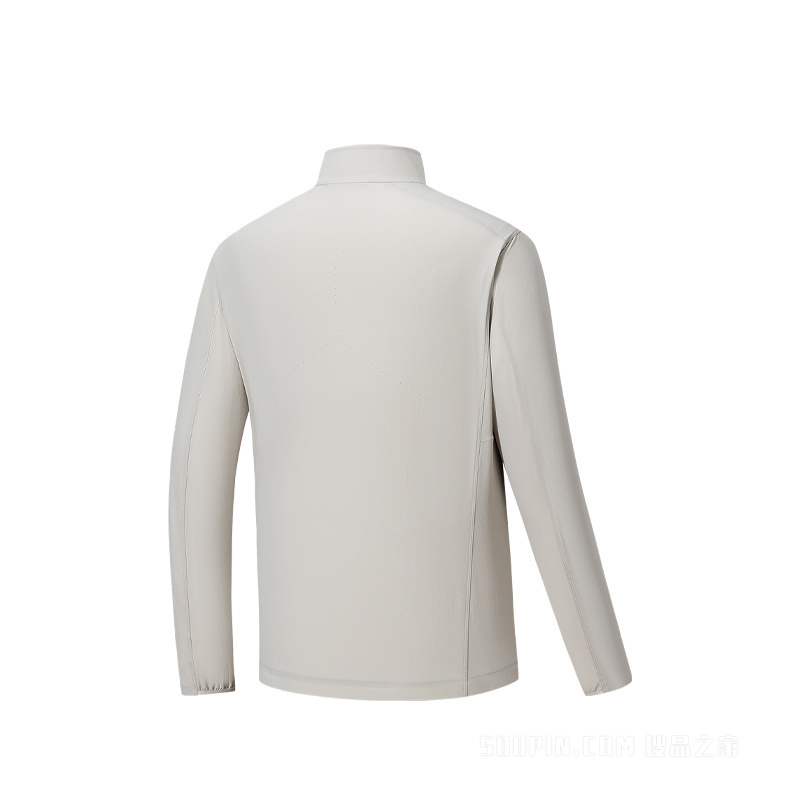 安踏冠军徒步男子无氟防泼水梭织外套