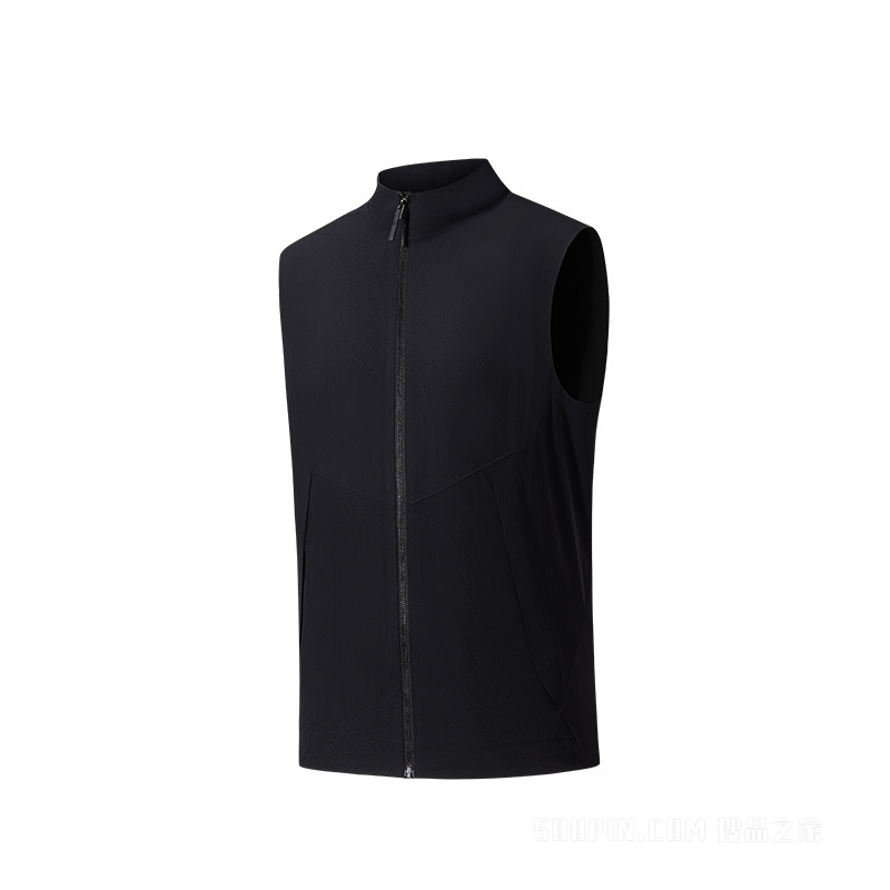 安踏冠军商务男子冰肤抗紫外线梭织马甲