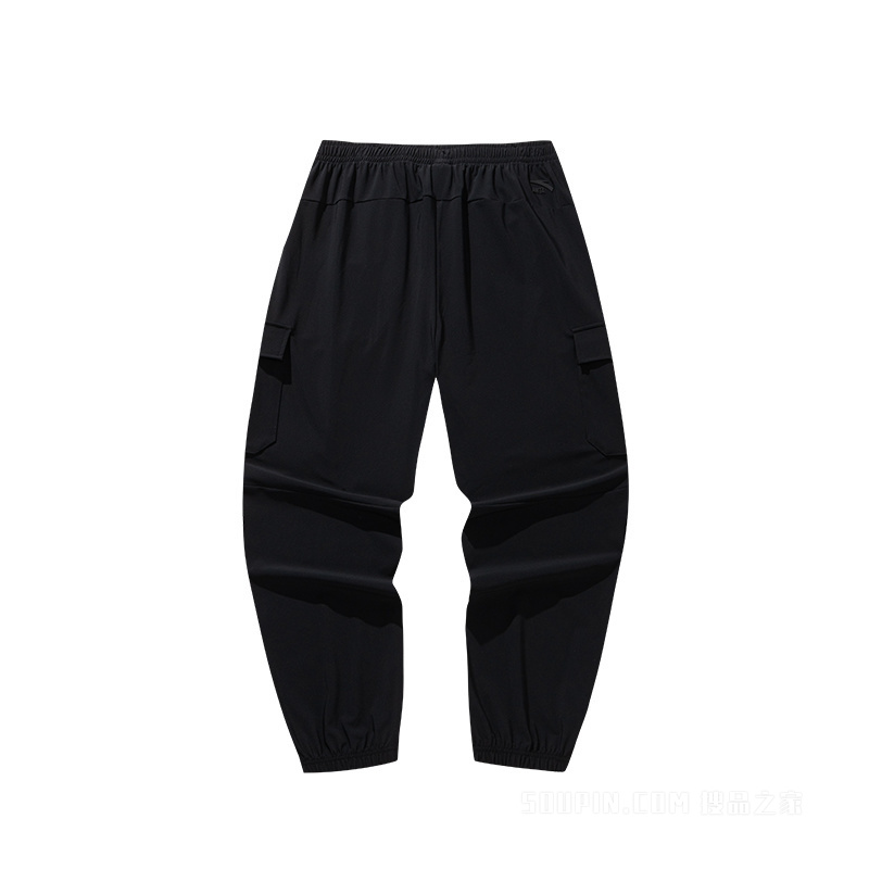 安踏运动复古男子冰肤透爽针织运动长裤