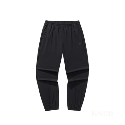 安踏运动复古男子冰肤针织运动长裤