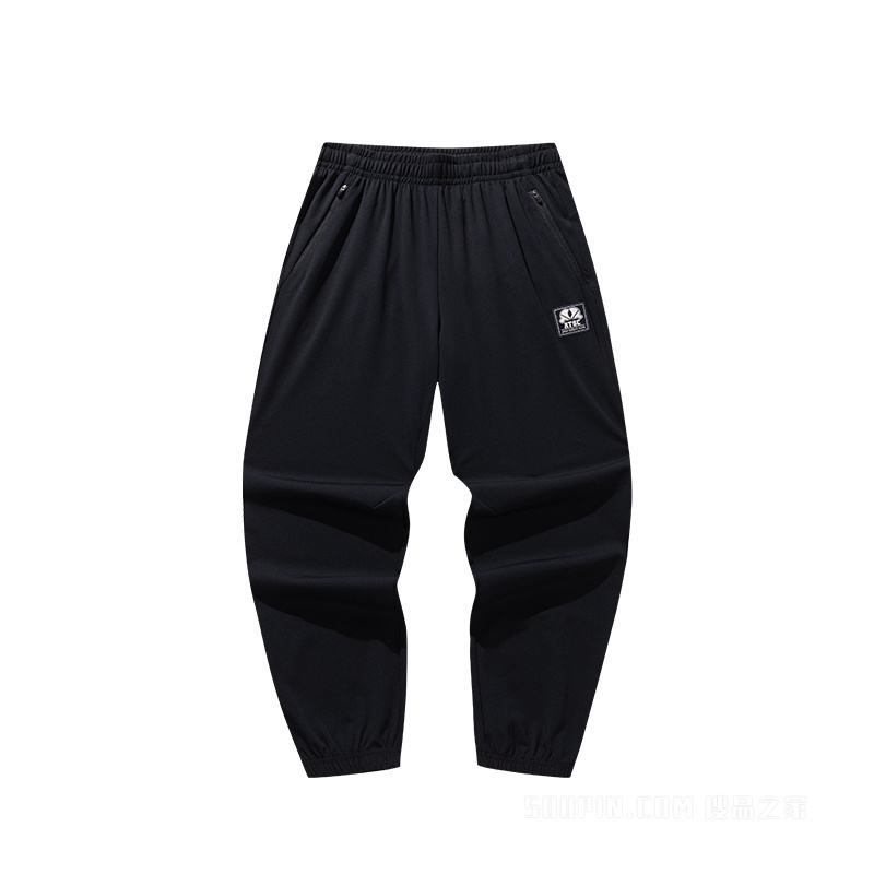安踏运动复古男子冰肤针织运动长裤
