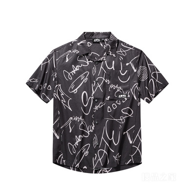 安踏生活系列ANTA SKATE男子短袖衬衫
