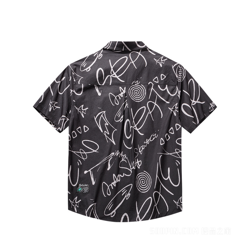 安踏生活系列ANTA SKATE男子短袖衬衫