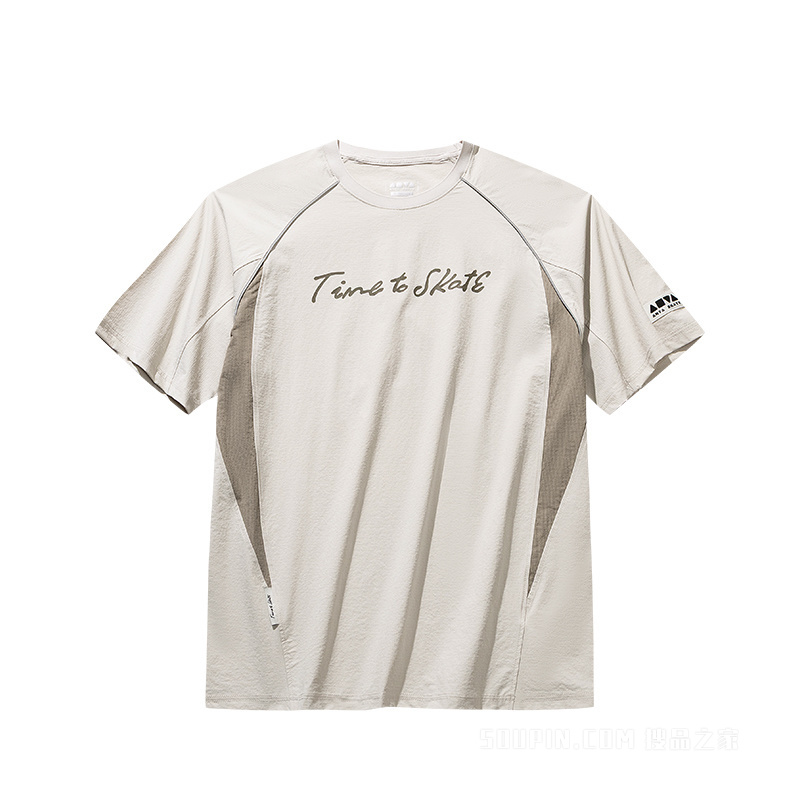 安踏生活系列ANTA SKATE男子冰肤短袖梭织衫