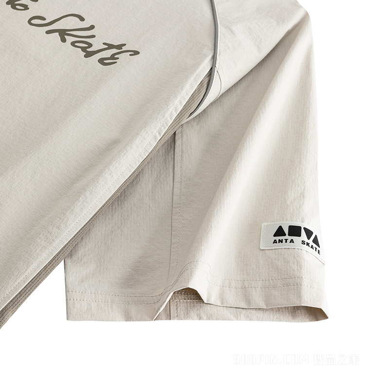 安踏生活系列ANTA SKATE男子冰肤短袖梭织衫