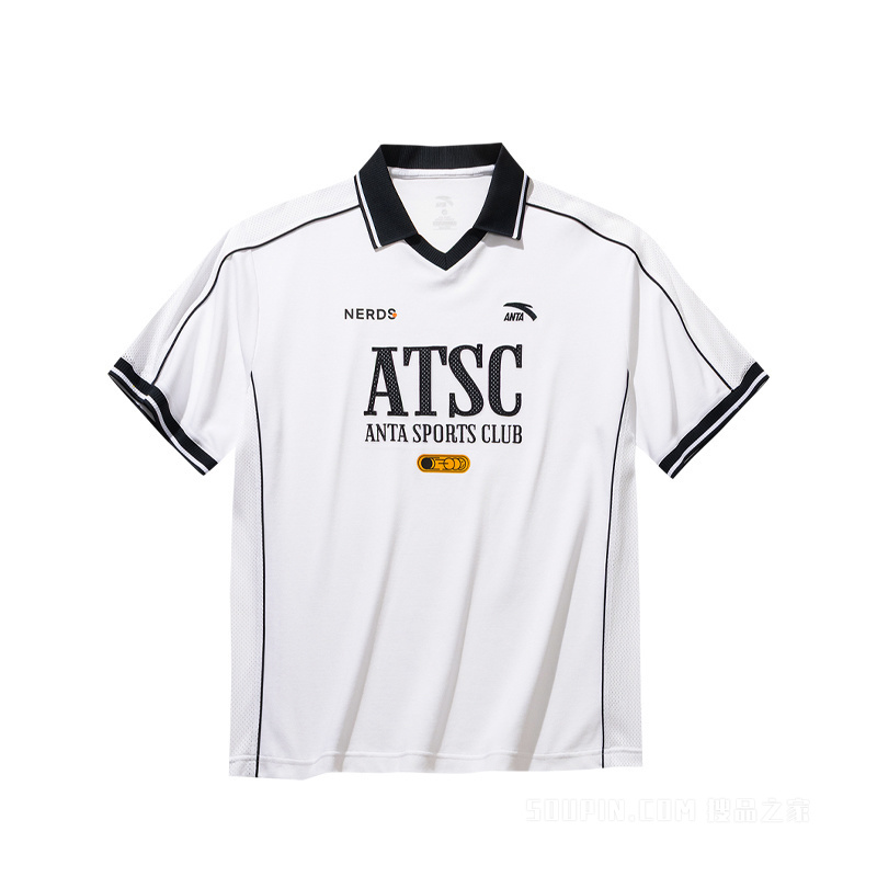 安踏运动复古TEE丨男子短袖POLO衫