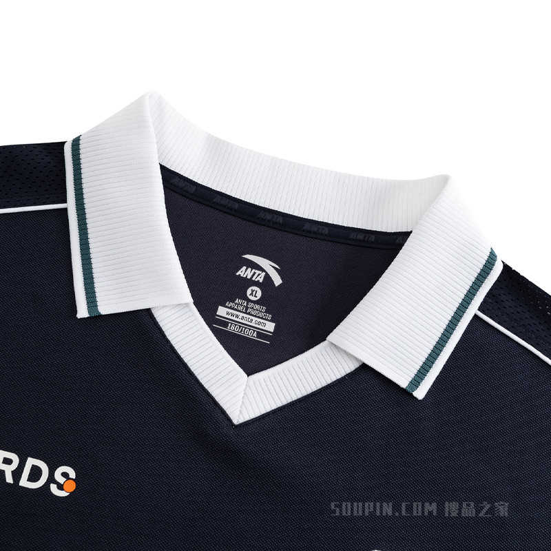 安踏运动复古TEE丨男子短袖POLO衫