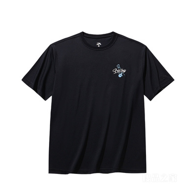 【樊振东同款】安踏冷萃TEE|运动复古男子遮热凉感短袖针织衫