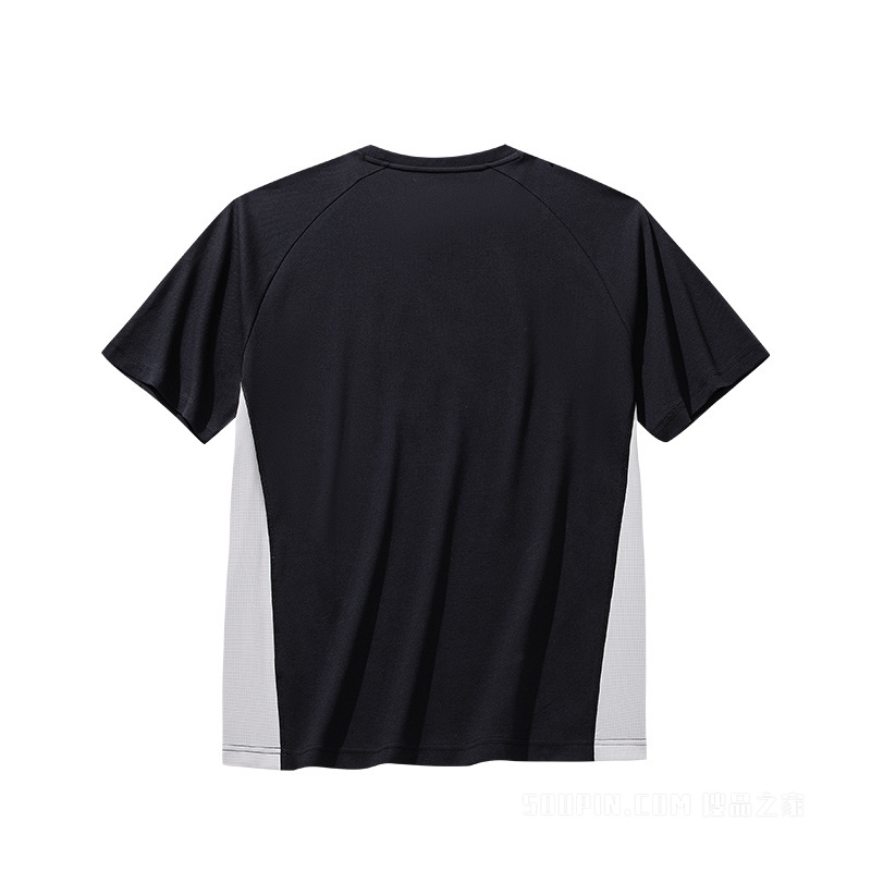 安踏运动复古男子短袖针织衫