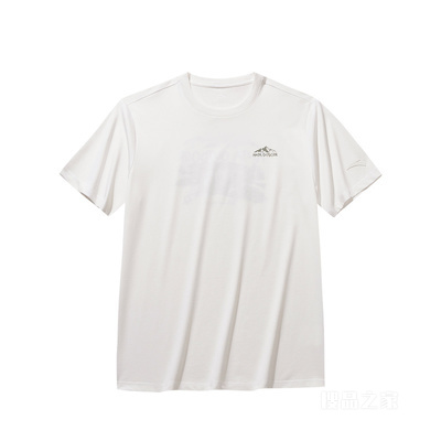 安踏户外露营男子冰肤3A抗菌短袖针织衫