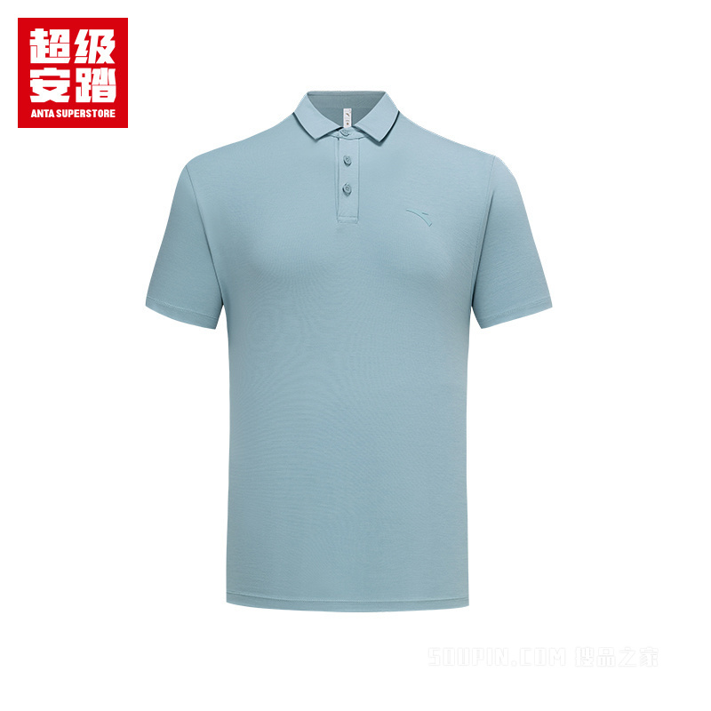 超级安踏小球运动系列网球男子冰肤短袖POLO衫