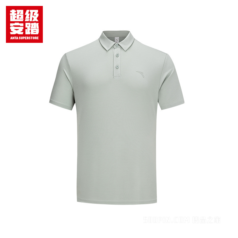 超级安踏小球运动系列网球男子冰肤短袖POLO衫