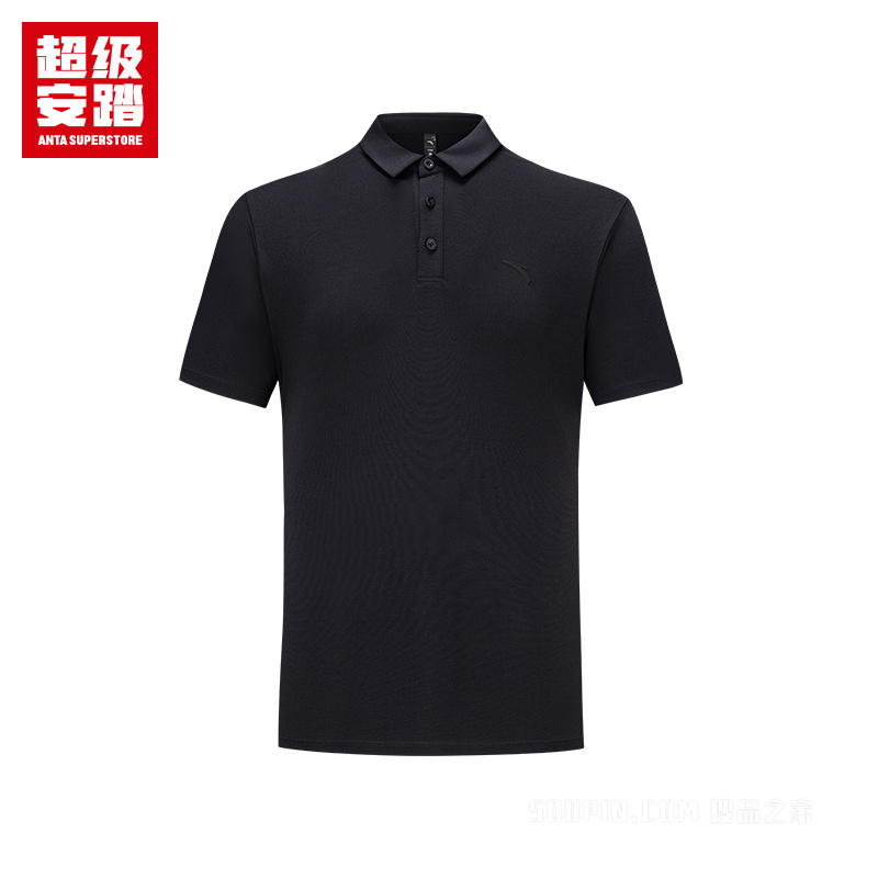超级安踏小球运动系列网球男子冰肤短袖POLO衫