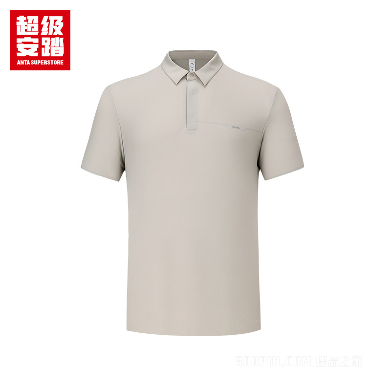 超级安踏小球运动系列网球男子冰肤短袖POLO衫