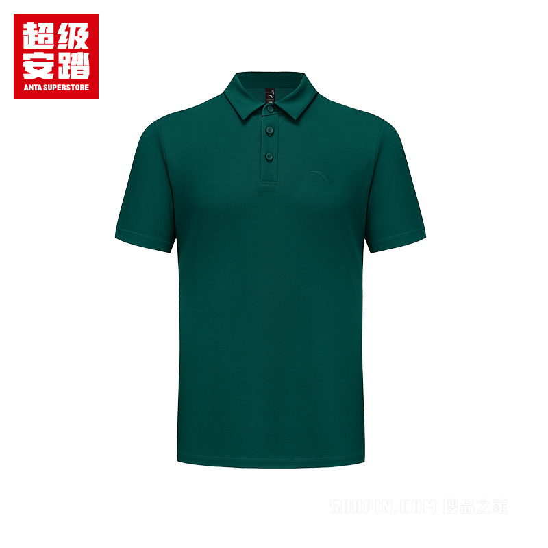 超级安踏小球运动系列网球男子吸湿速干短袖POLO衫
