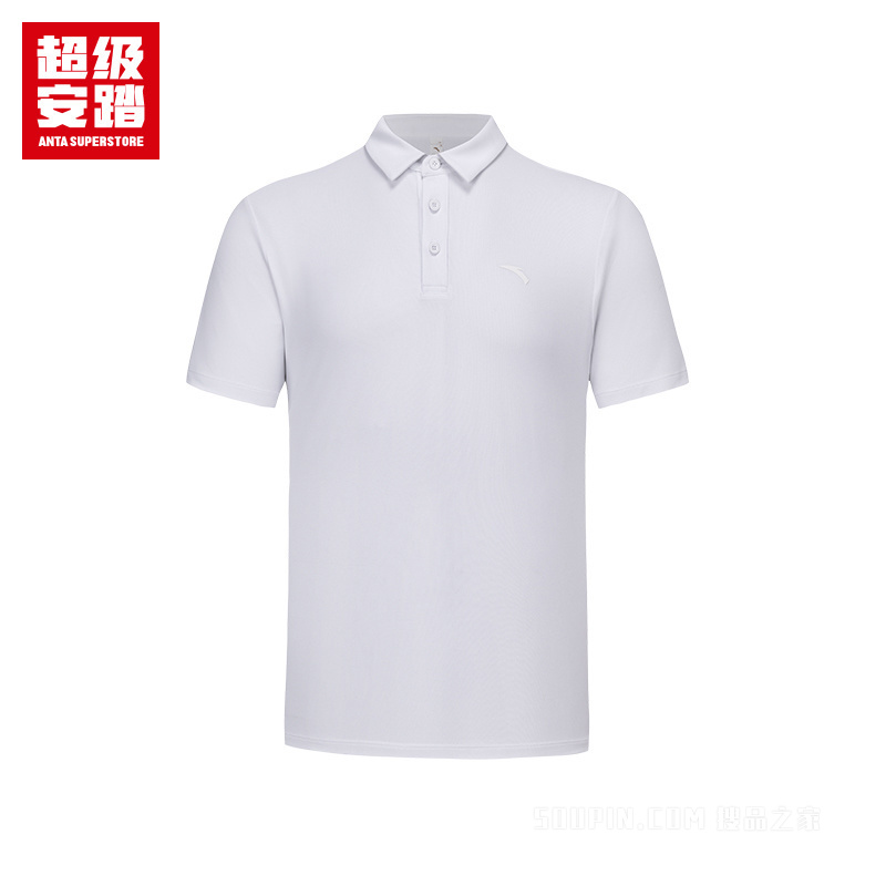 超级安踏小球运动系列网球男子吸湿速干短袖POLO衫