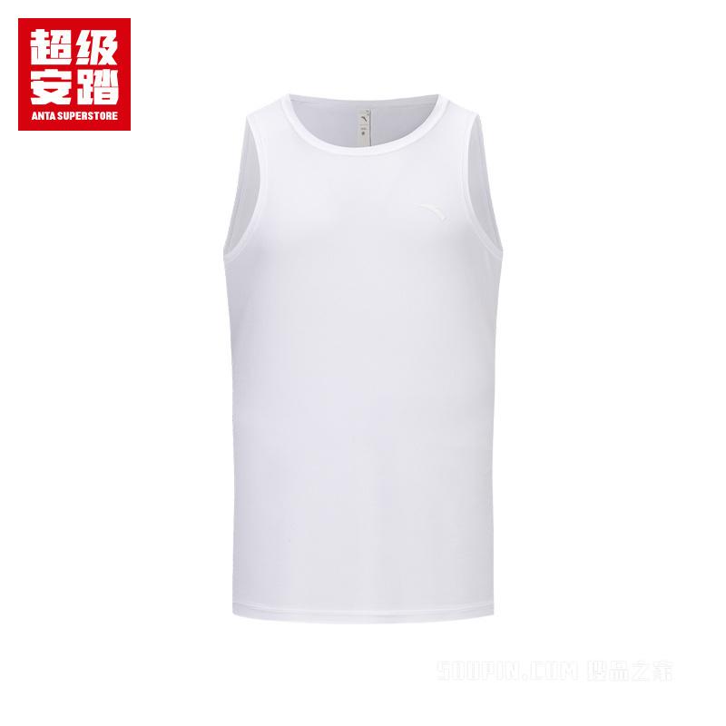 超级安踏训练男子吸湿速干针织背心