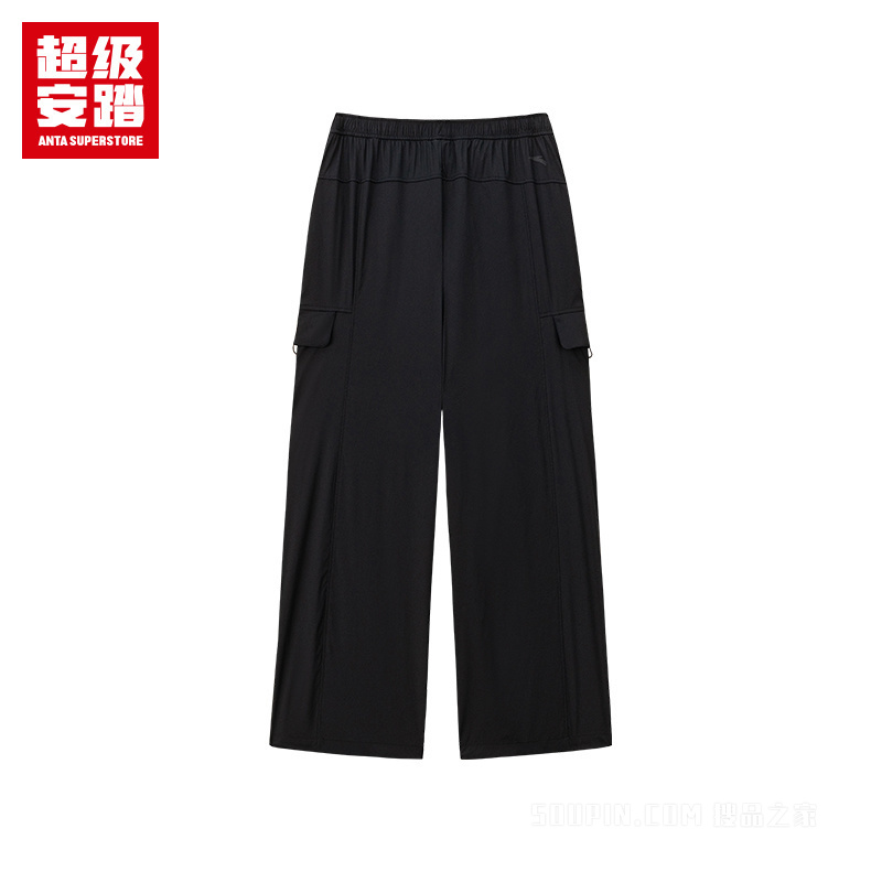 超级安踏露营男子无氟防泼水梭织运动长裤