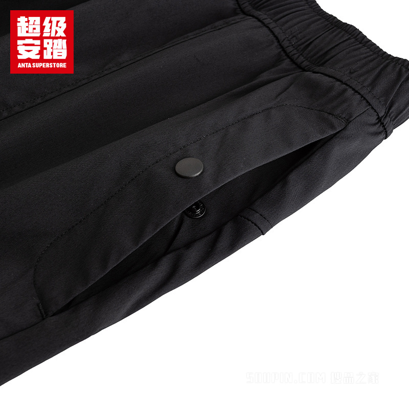 超级安踏露营男子无氟防泼水梭织运动长裤