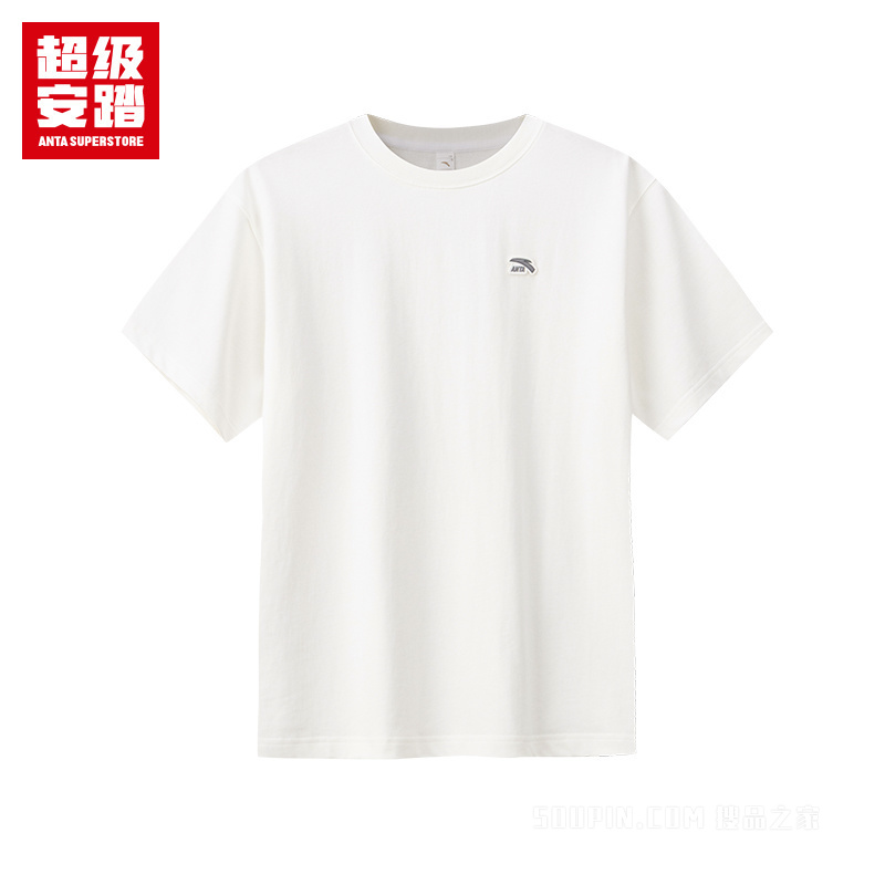 超级安踏运动经典男子短袖针织衫