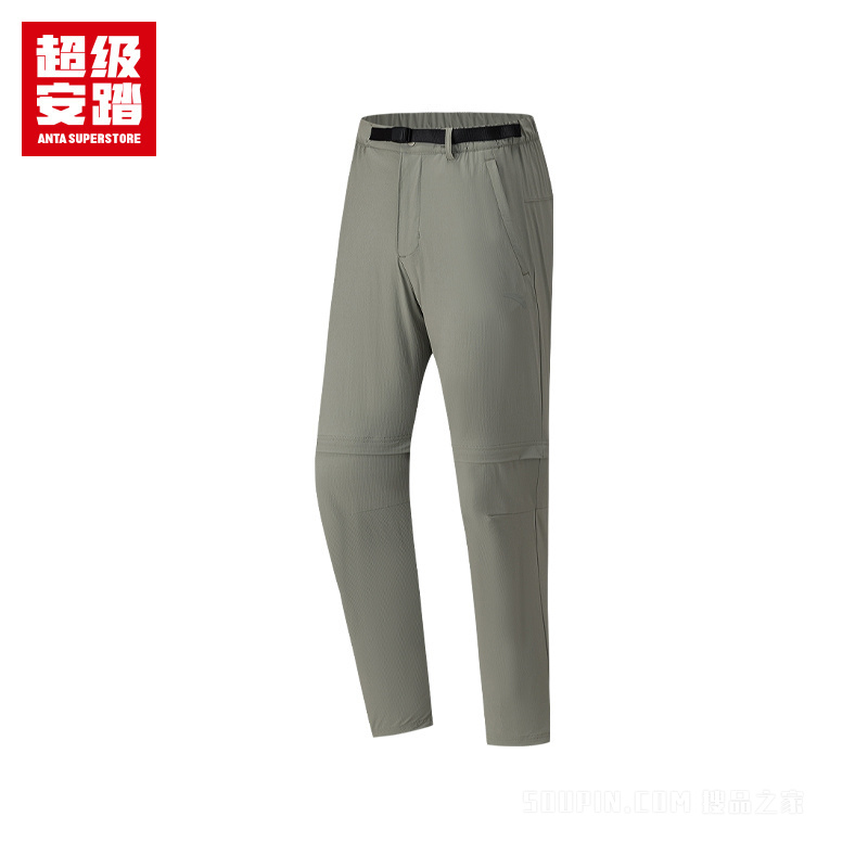 超级安踏徒步男子无氟防泼水梭织运动长裤
