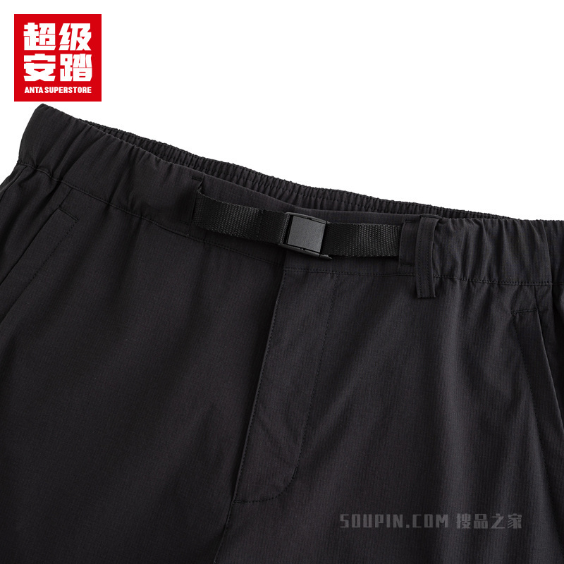超级安踏徒步男子无氟防泼水梭织运动长裤