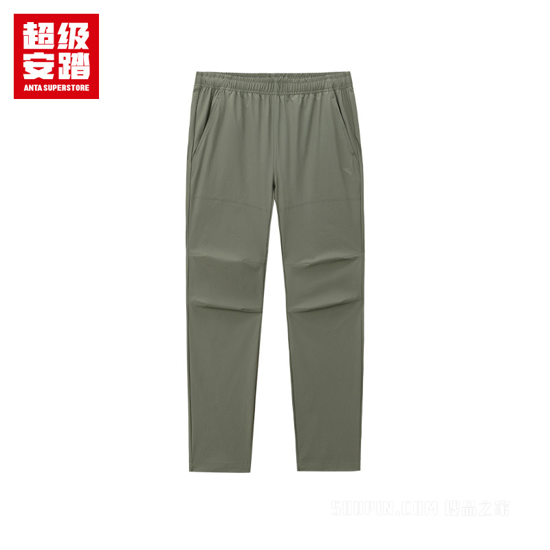 超级安踏徒步男子无氟防泼水梭织运动长裤