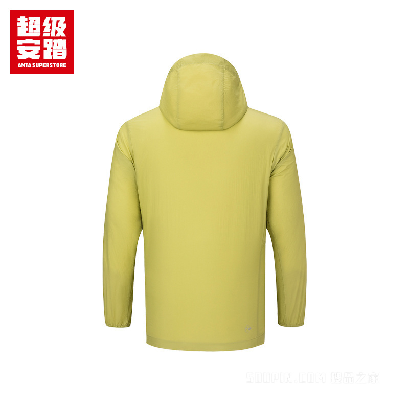 超级安踏户外系列露营男子遮热抗紫外线UPF100冰肤梭织薄外套