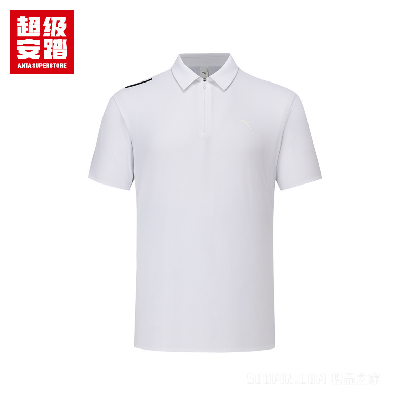 超级安踏城市通勤男子冰肤短袖POLO衫