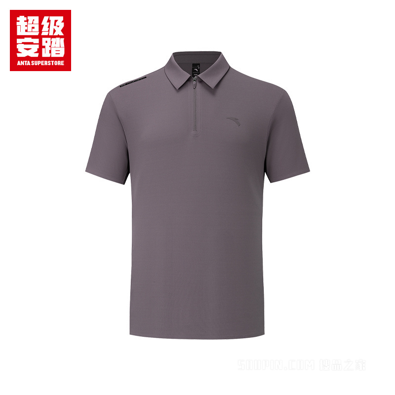 超级安踏城市通勤男子冰肤短袖POLO衫
