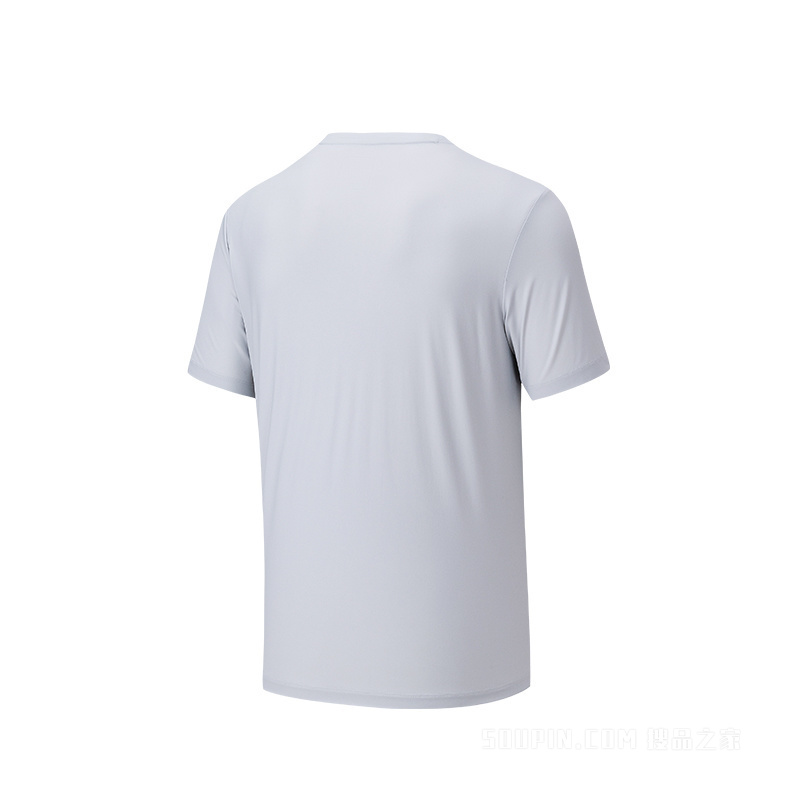 安踏训练男子冰肤短袖针织衫