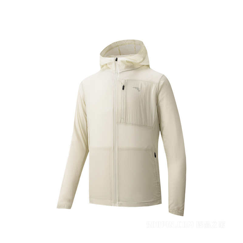 安踏防晒家族男子冰肤抗紫外线UPF50梭织运动外套