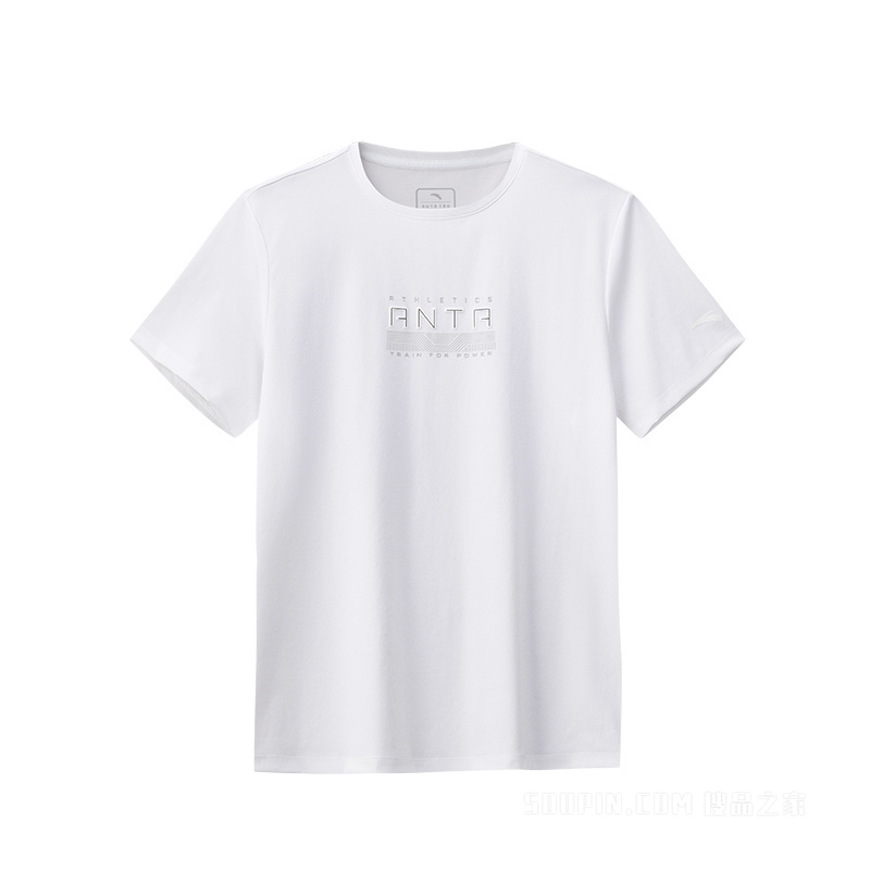 安踏冰纱TEE丨训练男子短袖针织衫