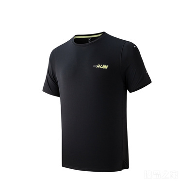 安踏速干之王丨进阶跑男子微多孔速干三代短袖针织衫