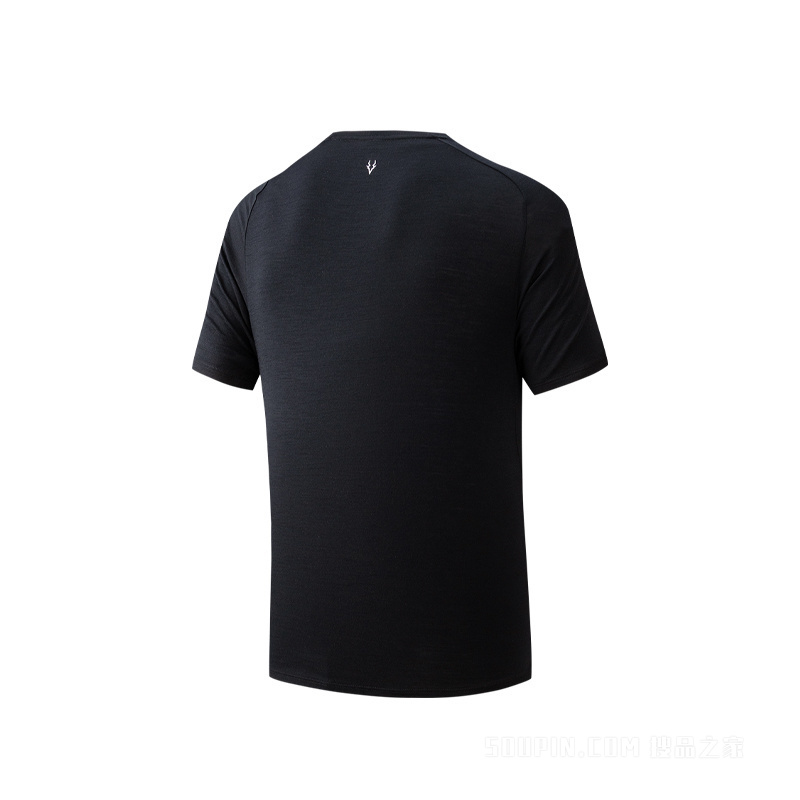 安踏运动羊毛TEE丨竞速跑男子3A抗菌短袖针织衫