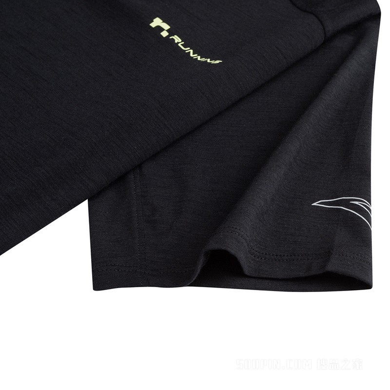 安踏运动羊毛TEE丨竞速跑男子3A抗菌短袖针织衫