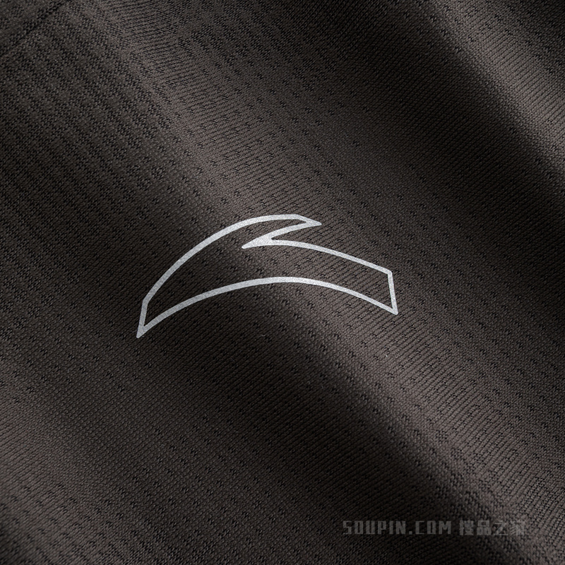 安踏竞速跑男子吸湿速干短袖针织衫