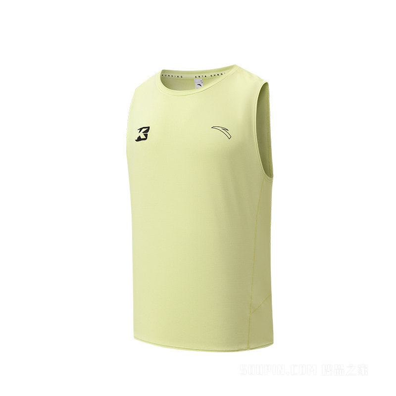 安踏跑步系列竞速跑男子汗无迹吸湿速干二代背心