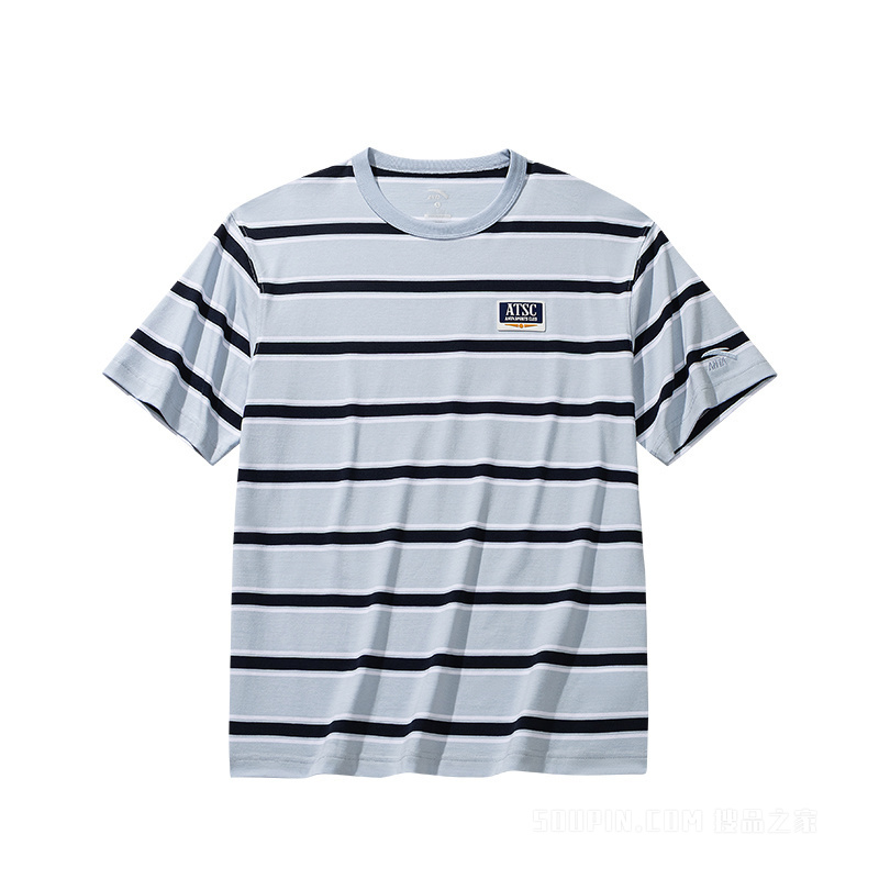 安踏生活系列运动复古男子短T